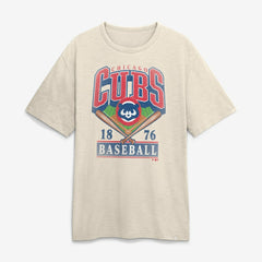 Chicago Cubs Fanatics Stadium Slub T-Shirt - Tan - Fanatics Discount