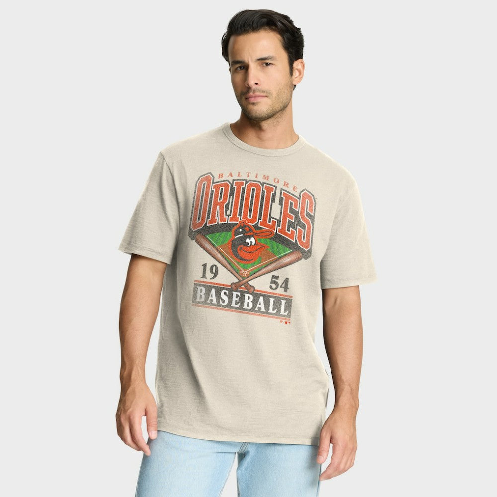 Baltimore Orioles Fanatics Stadium Slub T-Shirt - Tan - Fanatics Lifestyle