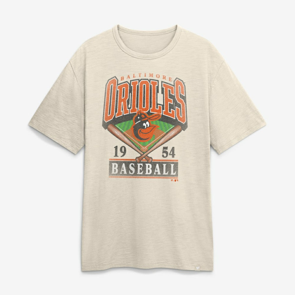 Baltimore Orioles Fanatics Stadium Slub T-Shirt - Tan - Fanatics Lifestyle
