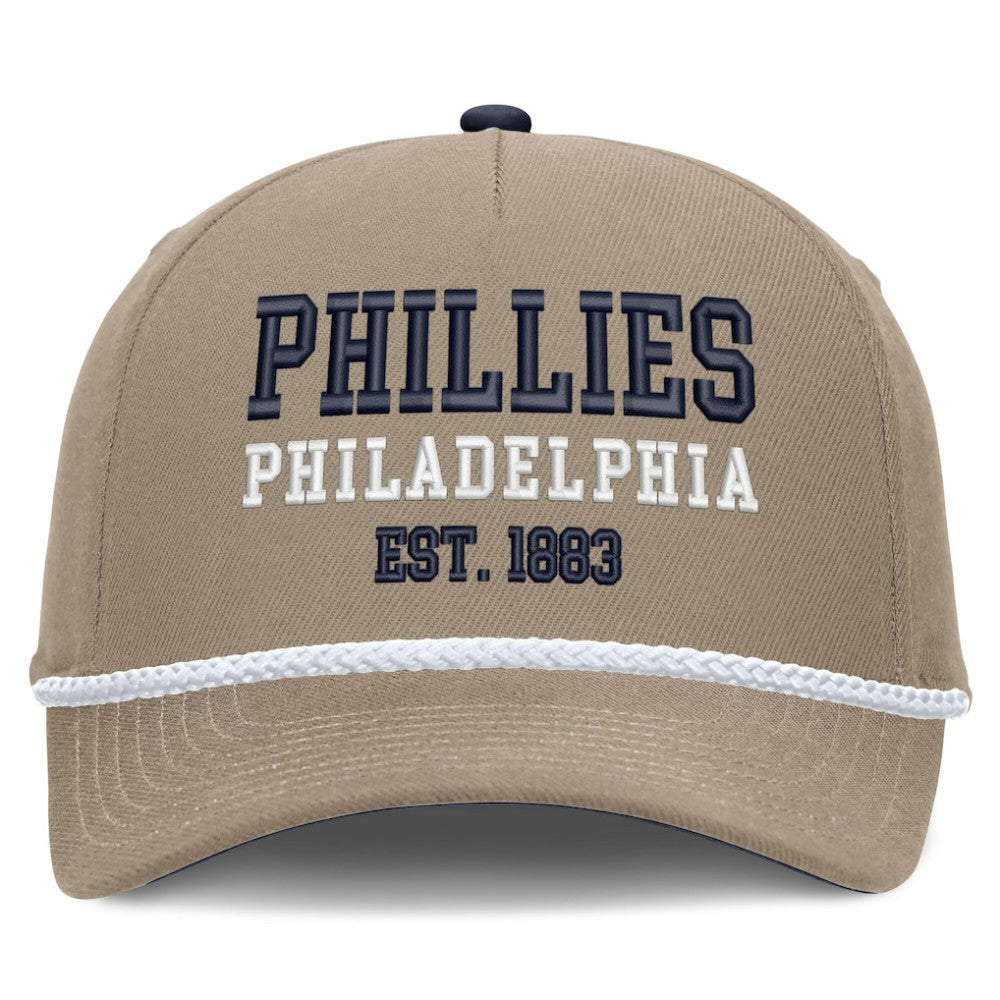 Philadelphia Phillies Nike Father's Day Rope Rise Adjustable Hat - Khaki - Nike Online