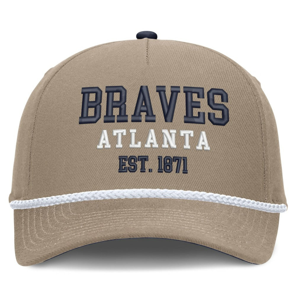 Atlanta Braves Nike Father's Day Rope Rise Adjustable Hat - Khaki - Nike Sale