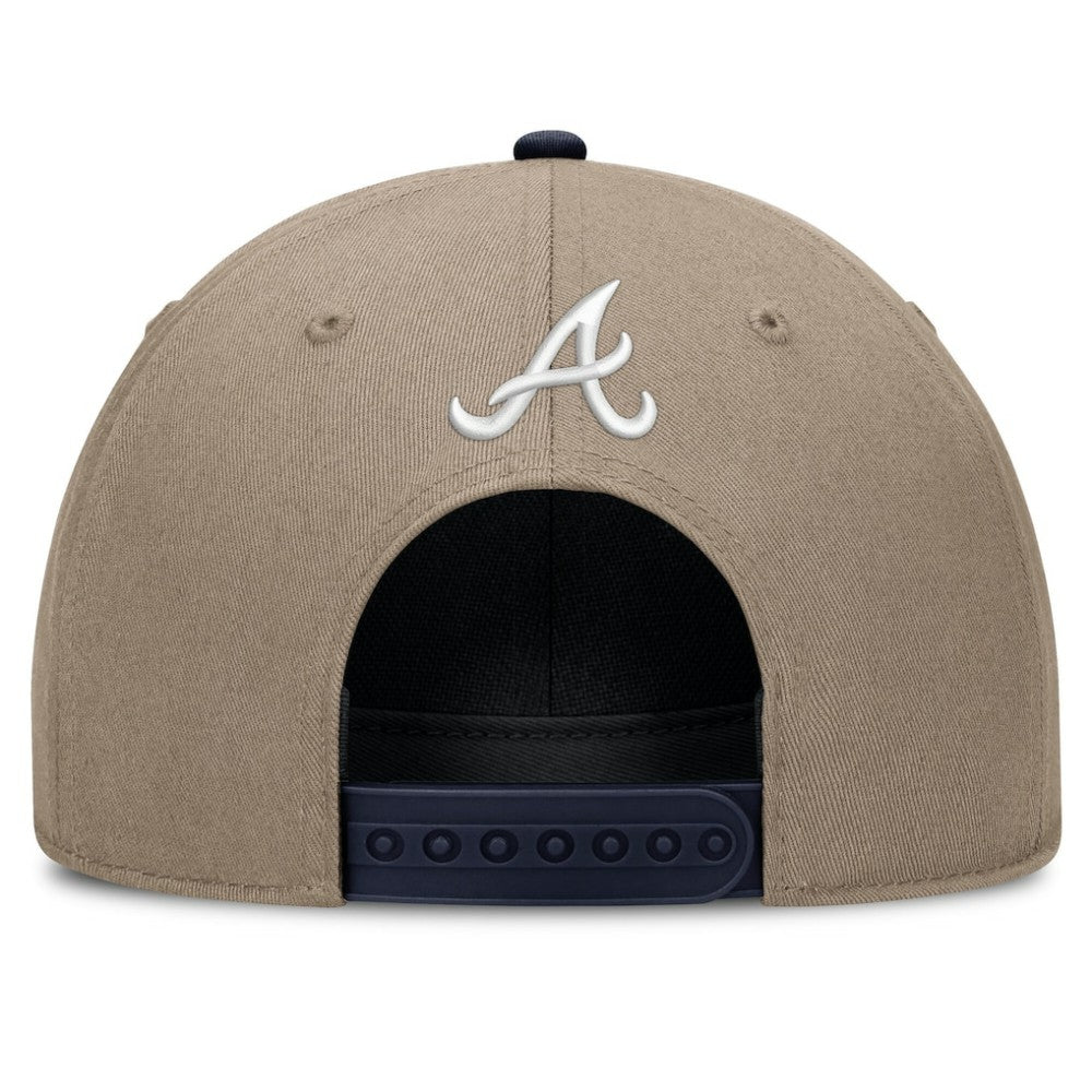 Atlanta Braves Nike Father's Day Rope Rise Adjustable Hat - Khaki - Nike Sale