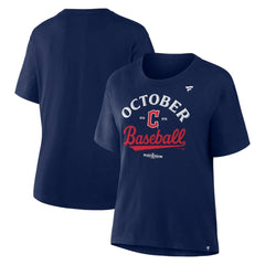 Cleveland Guardians  Women's 2025 MLB Postseason Locker Room T-Shirt - Navy - MLB Online