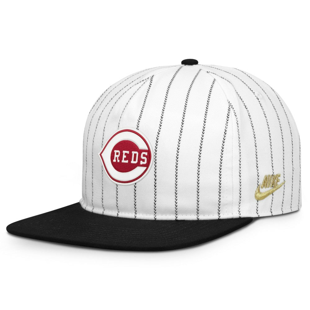 Cincinnati Reds Nike Cooperstown Collection Pro Adjustable Hat - White/Black - Nike Lifestyle
