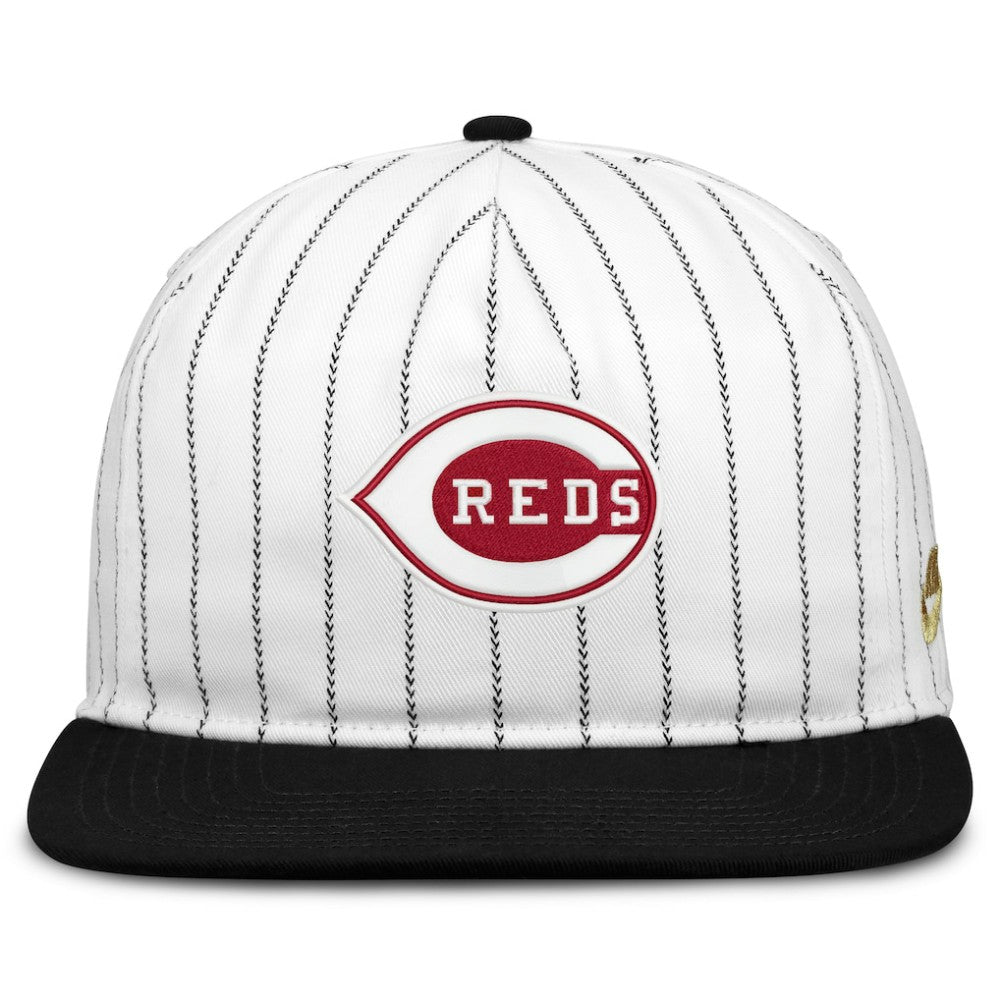 Cincinnati Reds Nike Cooperstown Collection Pro Adjustable Hat - White/Black - Nike Lifestyle