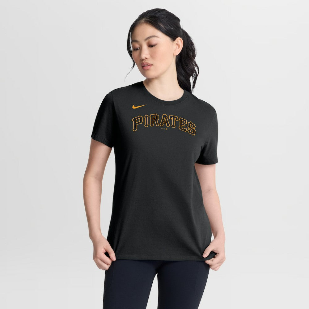 Pittsburgh Pirates Nike Women's Wordmark T-Shirt - Black - Nike Discount
