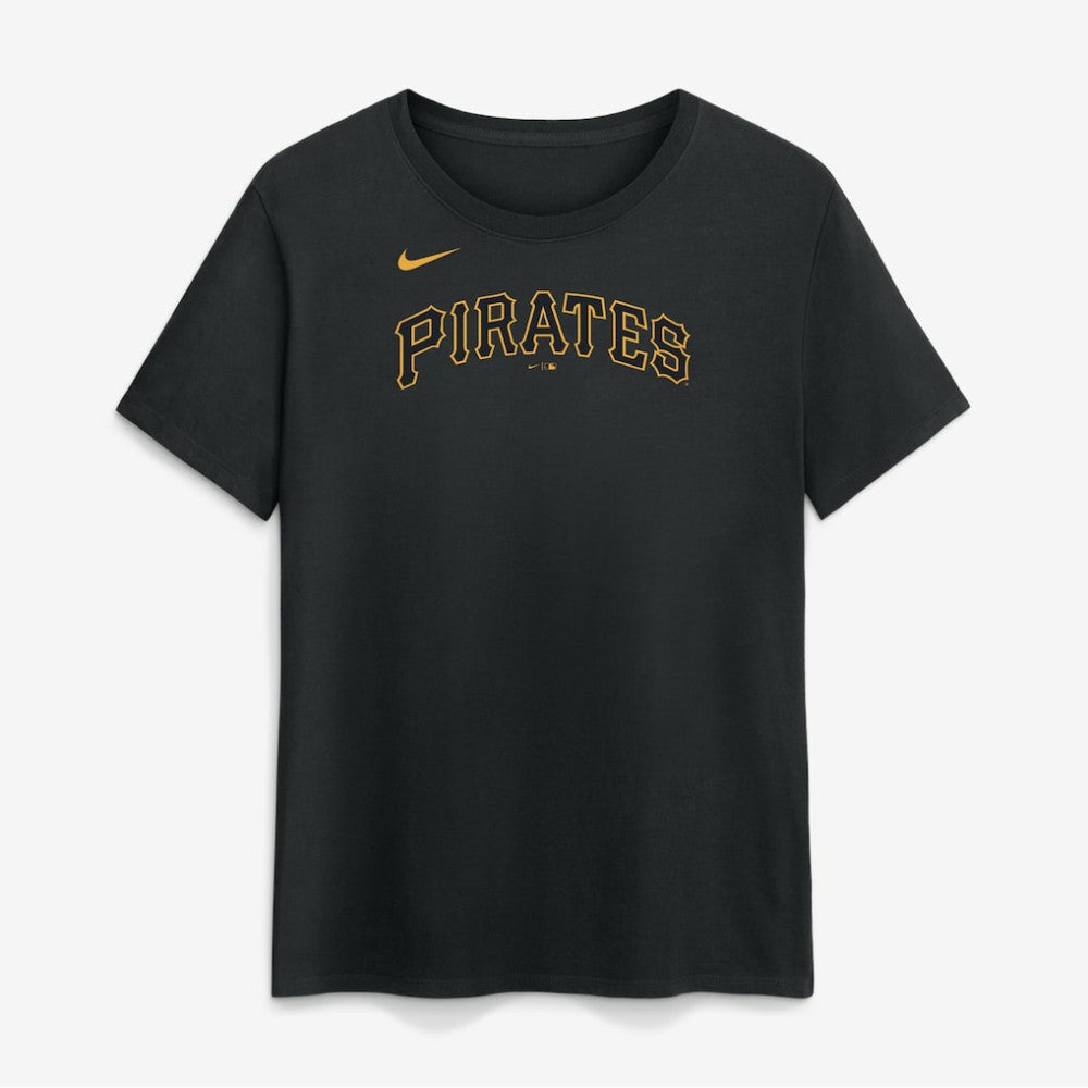 Pittsburgh Pirates Nike Women's Wordmark T-Shirt - Black - Nike Discount