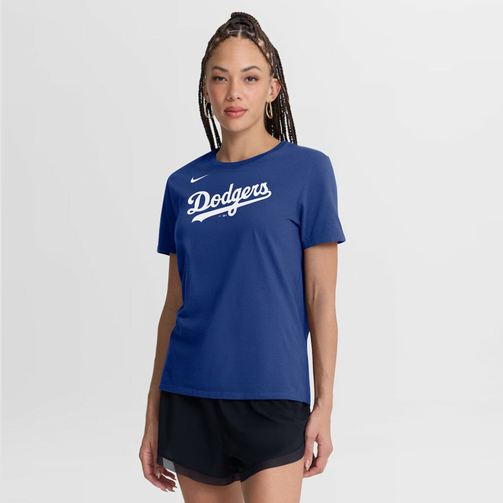 Los Angeles Dodgers Nike Women's Wordmark T-Shirt - Royal - Nike Discount