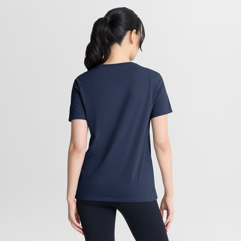 Cleveland Guardians Nike Women's Wordmark T-Shirt - Navy - Nike on Sale