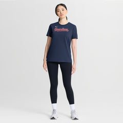 Cleveland Guardians Nike Women's Wordmark T-Shirt - Navy - Nike on Sale