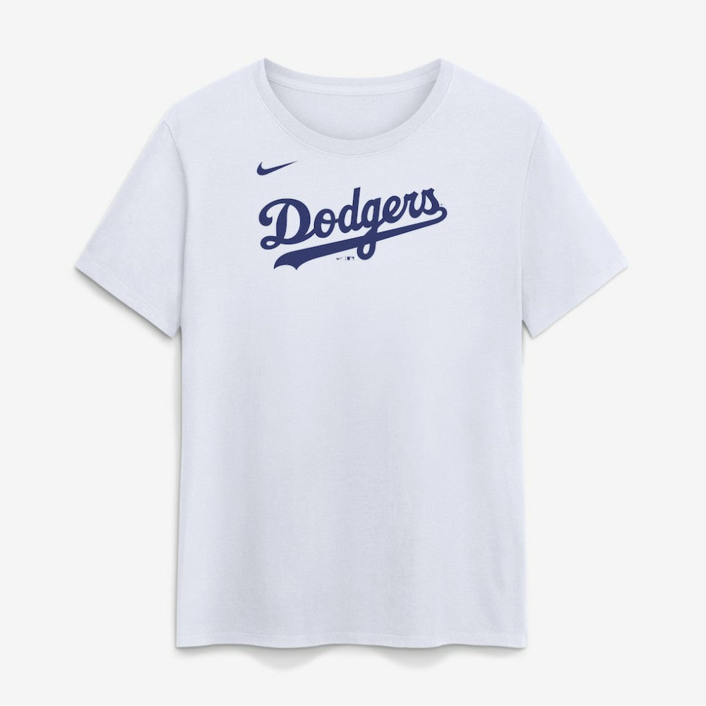 Los Angeles Dodgers Nike Women's Wordmark T-Shirt - White - Nike Lifestyle