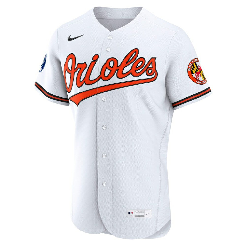 Baltimore Orioles Nike Home Sponsor Patch Authentic Jersey - White - Nike Online