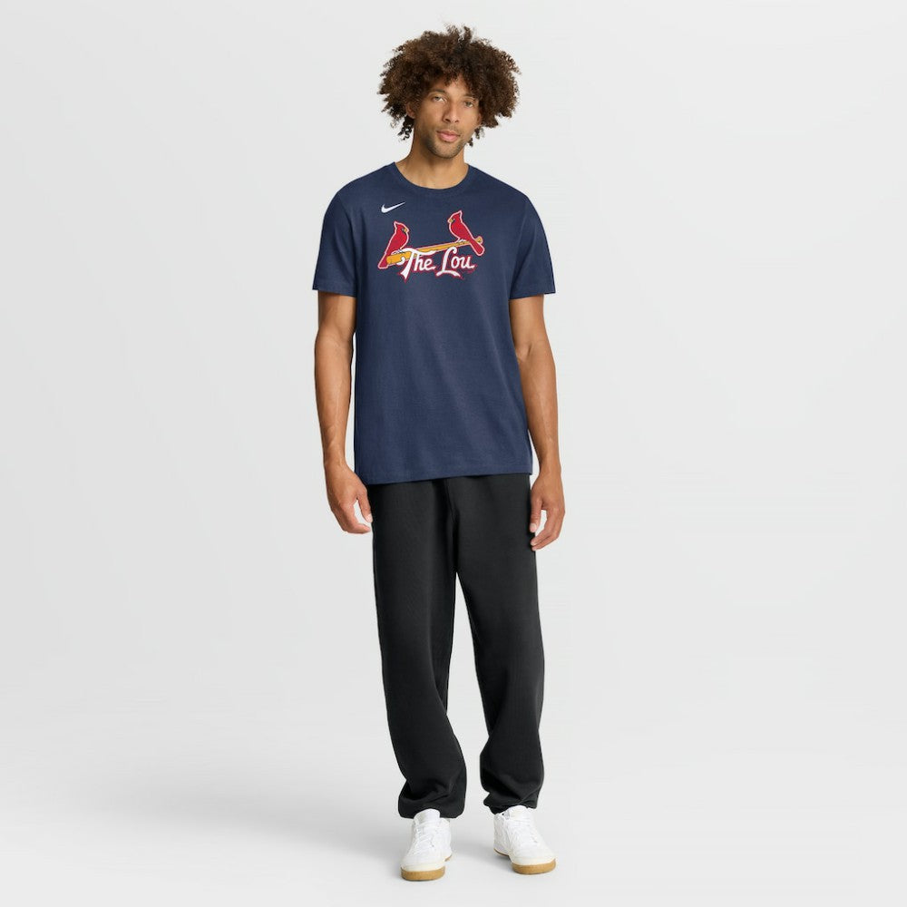 St. Louis Cardinals Nike City Connect Large Logo T-Shirt - Navy - Nike Discount