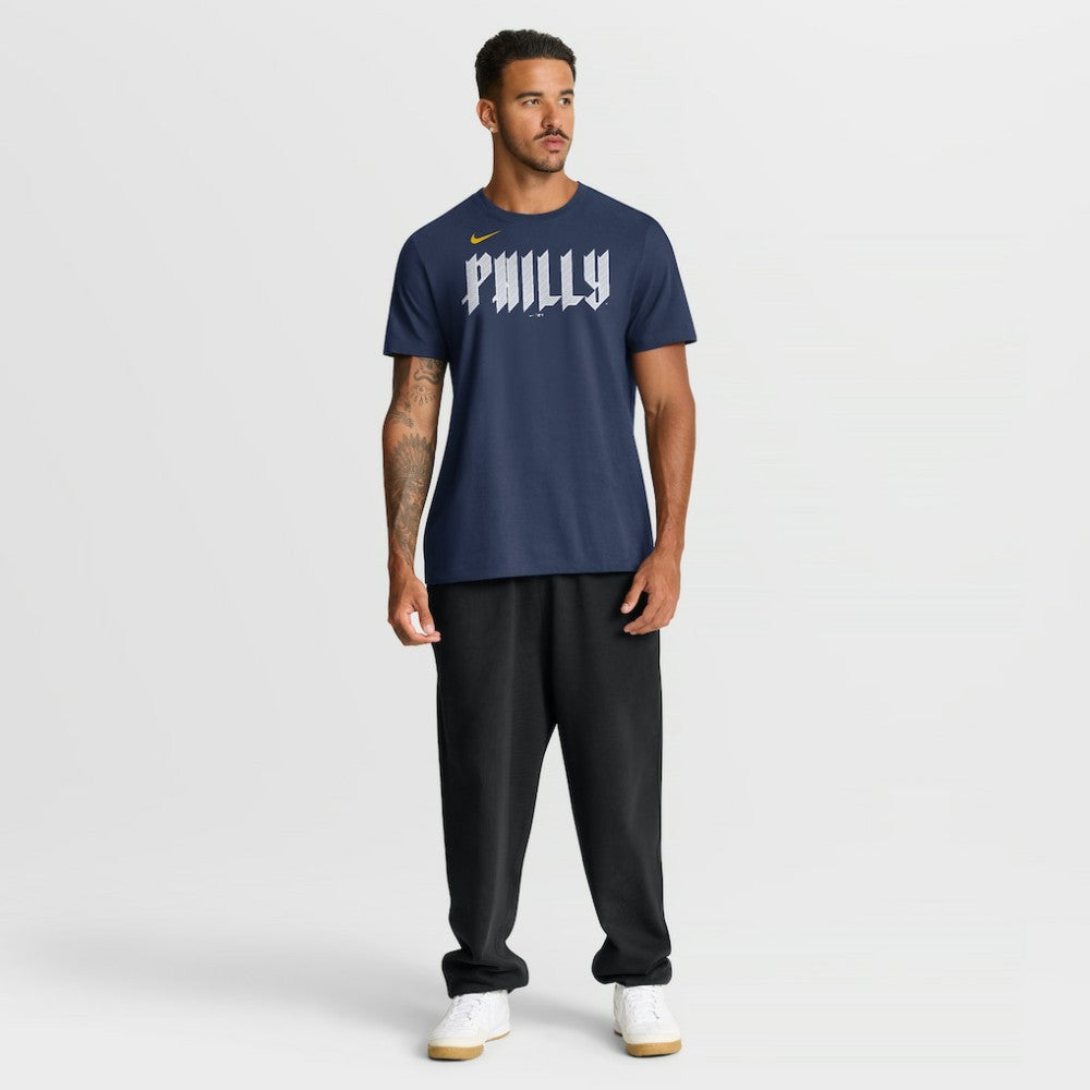 Philadelphia Phillies Nike City Connect Large Logo T-Shirt - Navy - Nike Lifestyle