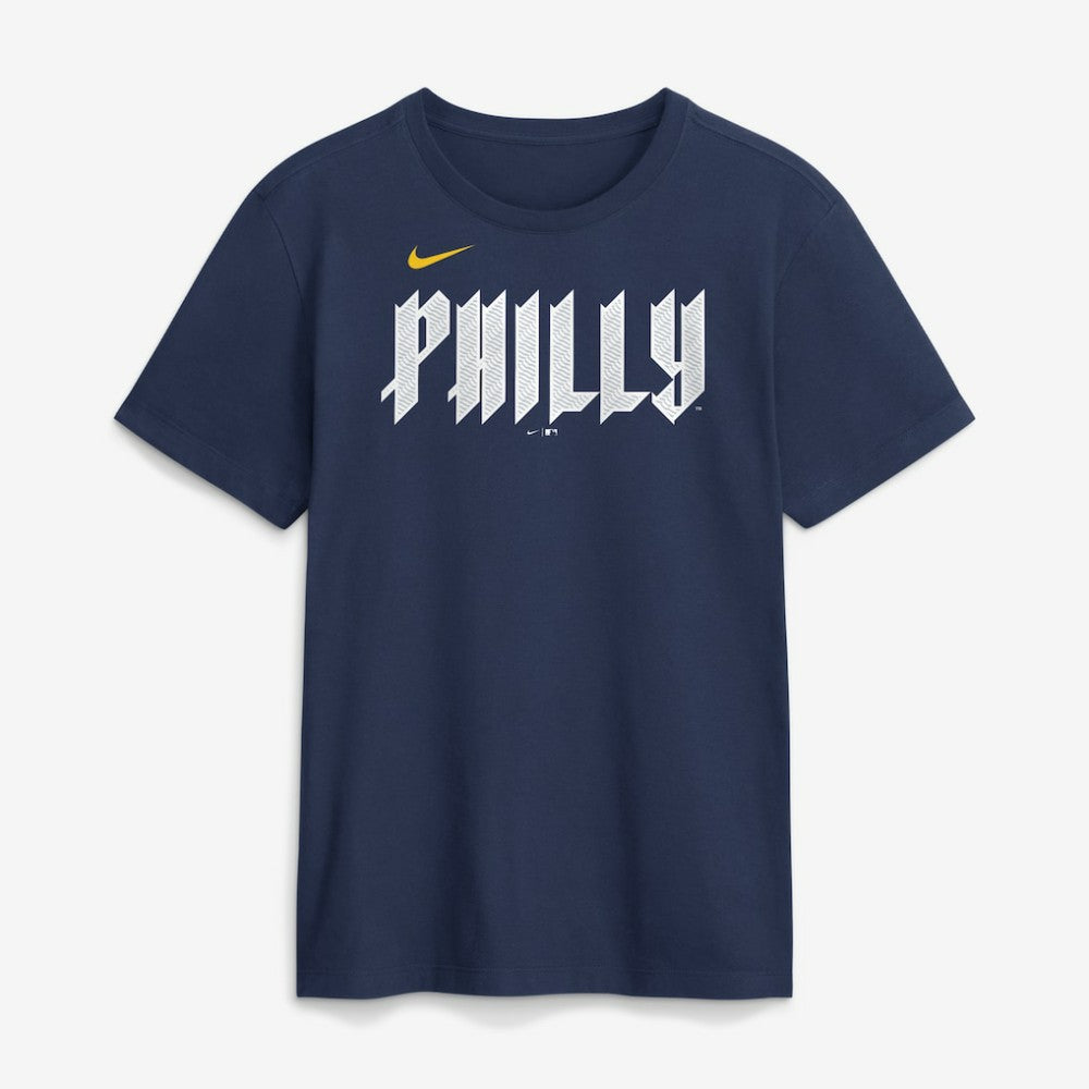 Philadelphia Phillies Nike City Connect Large Logo T-Shirt - Navy - Nike Lifestyle