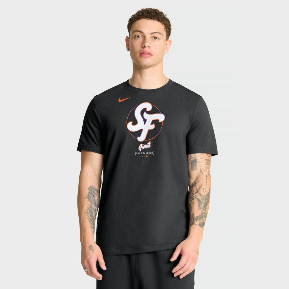 San Francisco Giants Nike City Connect Large Logo T-Shirt - Black - Nike Online