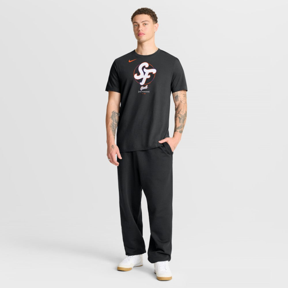 San Francisco Giants Nike City Connect Large Logo T-Shirt - Black - Nike Online