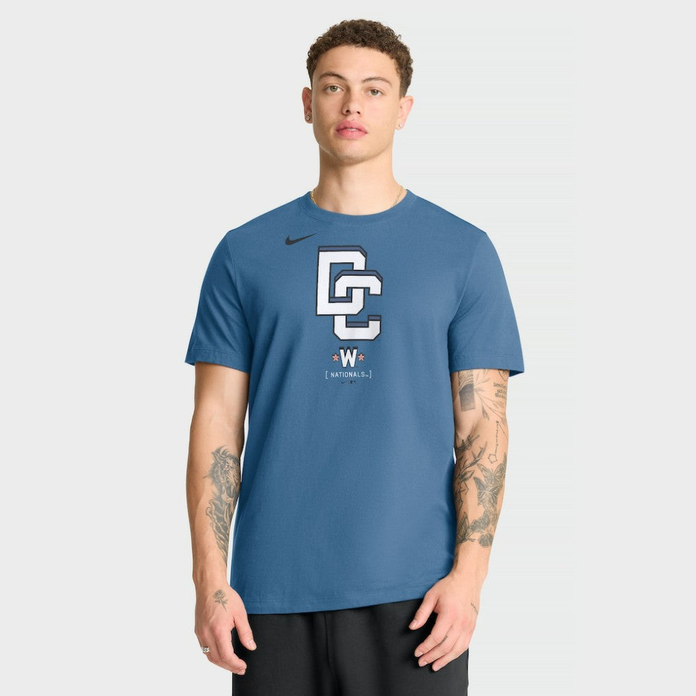 Washington Nationals Nike City Connect Large Logo T-Shirt - Navy - Nike Discount