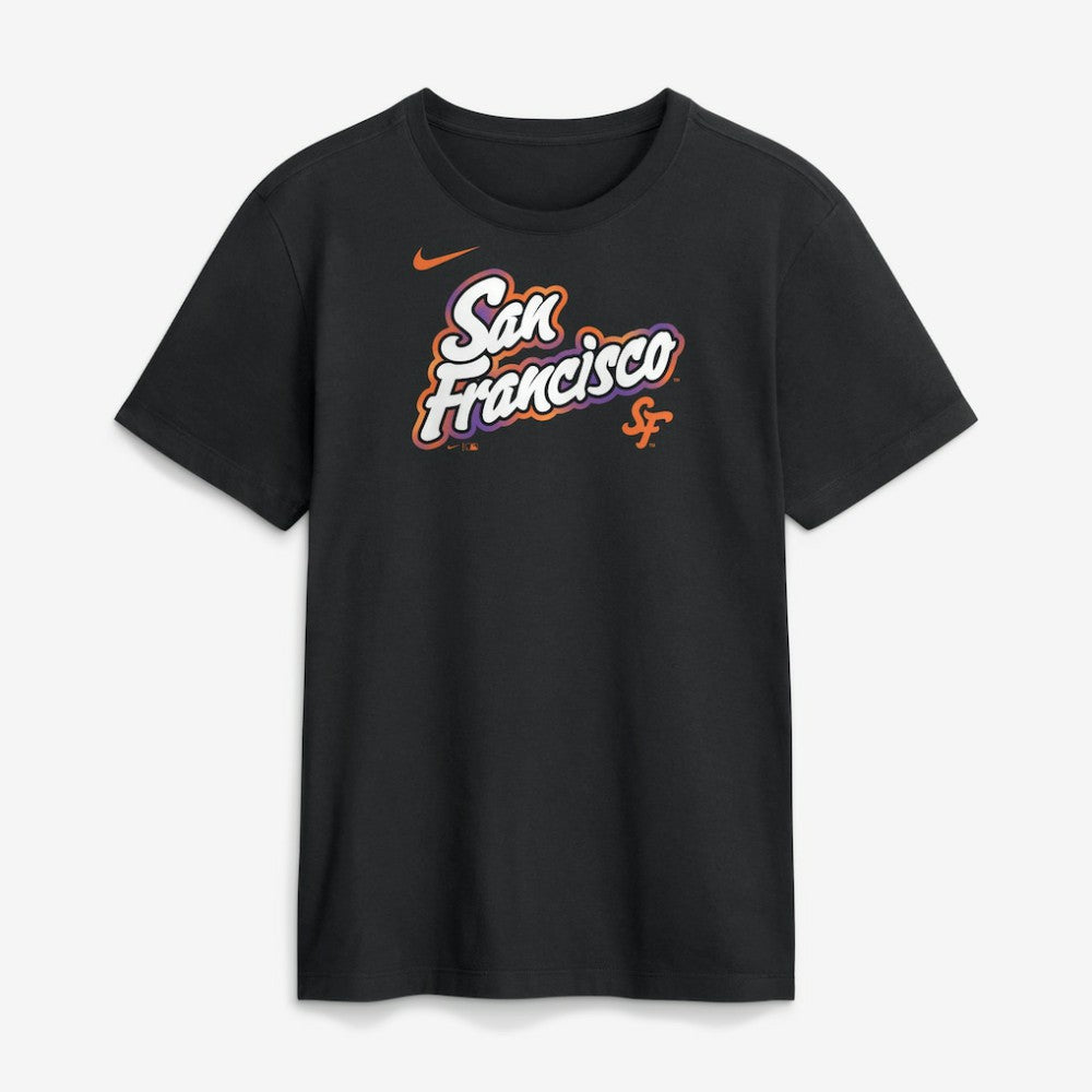 San Francisco Giants Nike City Connect Wordmark T-Shirt - Black - Nike Online