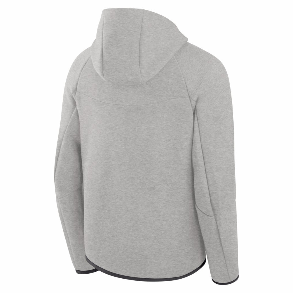 Nike Green Bay Packers Tech Fleece Raglan Full-Zip Windrunner Hoodie Heather Gray