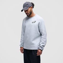 Nike Philadelphia Eagles Tech Fleece Raglan Sweatshirt Heather Gray