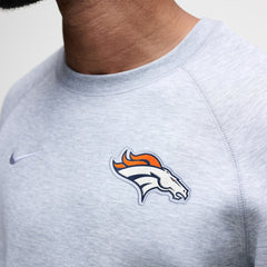 Nike Denver Broncos Tech Fleece Raglan Sweatshirt Heather Gray