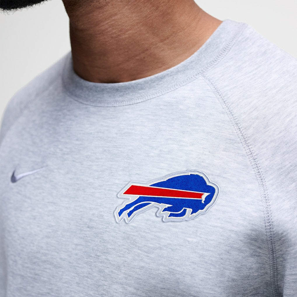 Nike Buffalo Bills Tech Fleece Raglan Sweatshirt Heather Gray