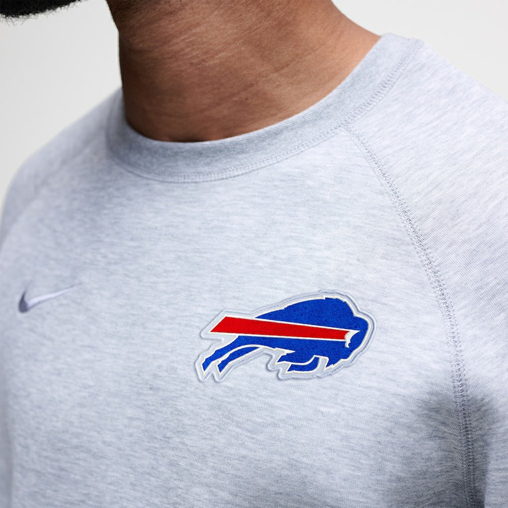 Nike Buffalo Bills Tech Fleece Raglan Sweatshirt Heather Gray