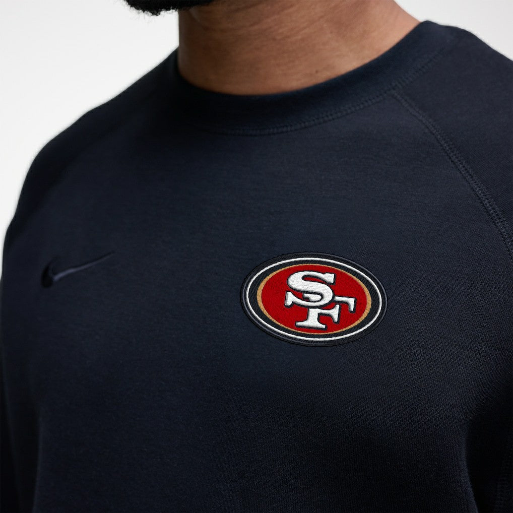 Nike San Francisco 49ers Tech Fleece Raglan Sweatshirt Black