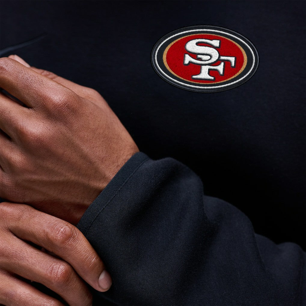 Nike San Francisco 49ers Tech Fleece Raglan Sweatshirt Black
