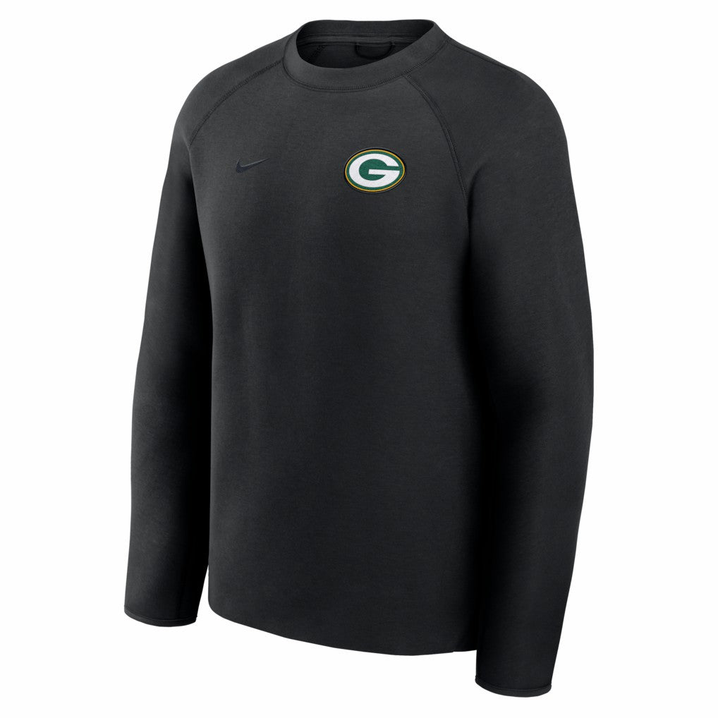 Nike Green Bay Packers Tech Fleece Raglan Sweatshirt Black