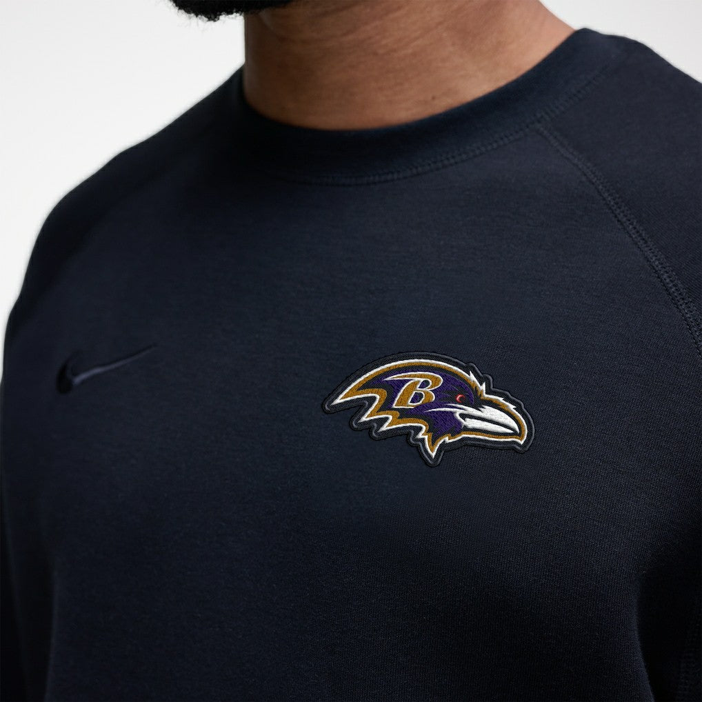 Nike Baltimore Ravens Tech Fleece Raglan Sweatshirt Black