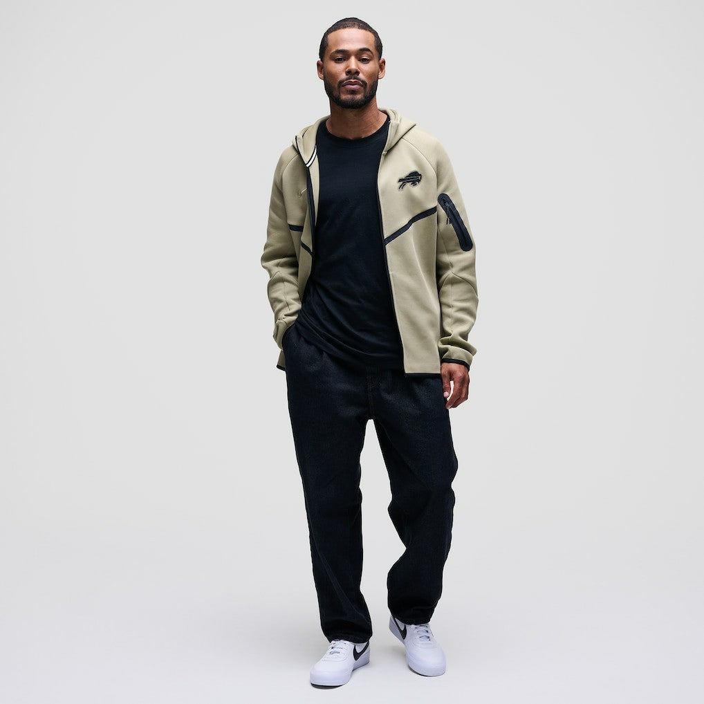 Nike Buffalo Bills Tech Fleece Raglan Full-Zip Windrunner Hoodie Olive