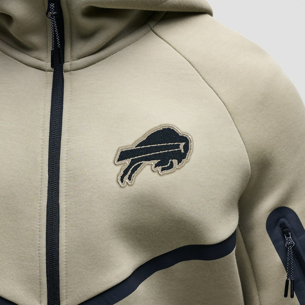 Nike Buffalo Bills Tech Fleece Raglan Full-Zip Windrunner Hoodie Olive
