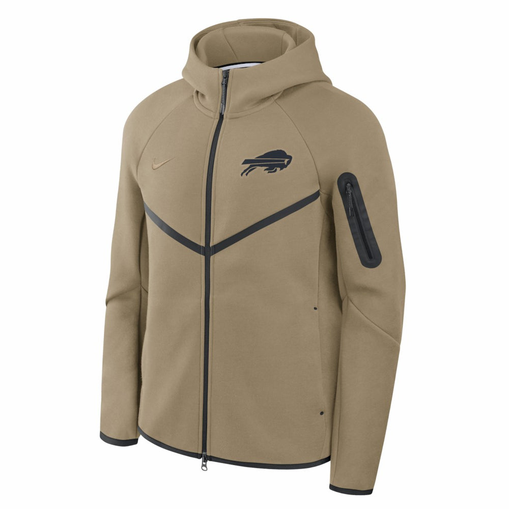 Nike Buffalo Bills Tech Fleece Raglan Full-Zip Windrunner Hoodie Olive