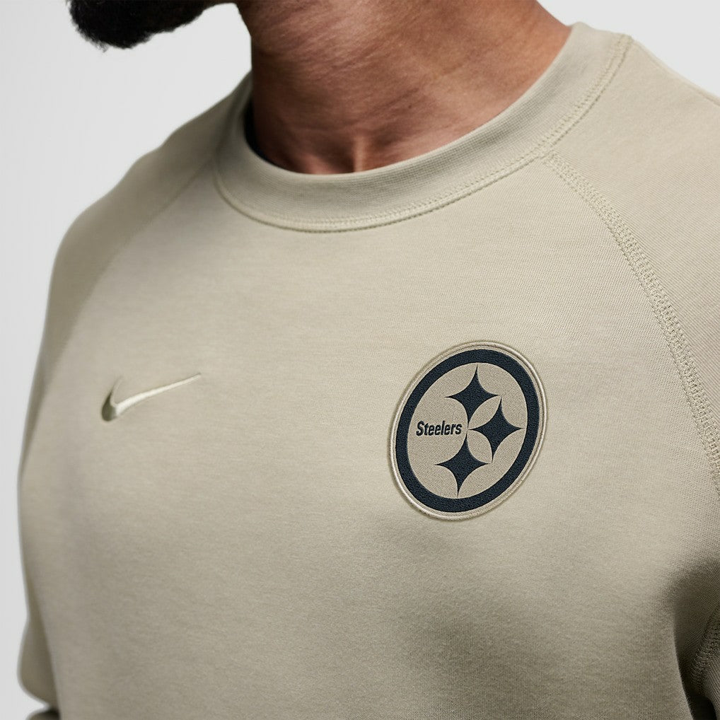 Nike Pittsburgh Steelers Tech Fleece Raglan Sweatshirt Olive