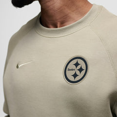 Nike Pittsburgh Steelers Tech Fleece Raglan Sweatshirt Olive