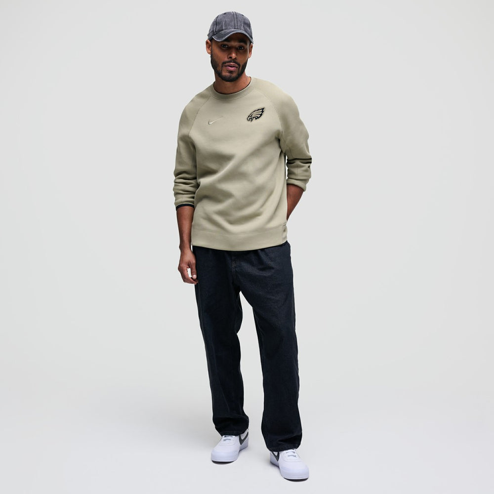 Nike Philadelphia Eagles Tech Fleece Raglan Sweatshirt Olive