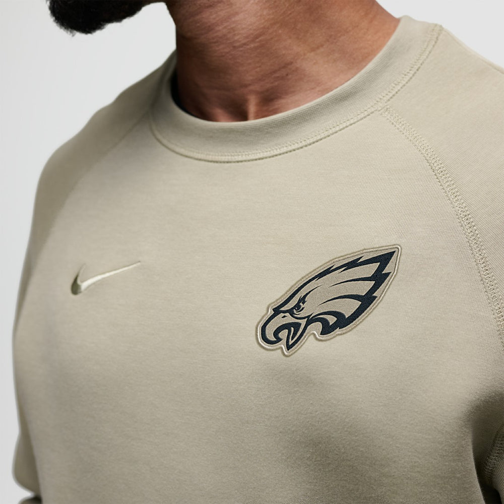 Nike Philadelphia Eagles Tech Fleece Raglan Sweatshirt Olive