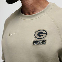 Nike Green Bay Packers Tech Fleece Raglan Sweatshirt Olive