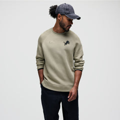 Nike Detroit Lions Tech Fleece Raglan Sweatshirt Olive