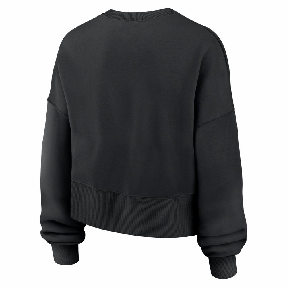 Nike Chicago Bears Women's Oversized High Hip Legacy Arch Phoenix Fleece Sweatshirt Black