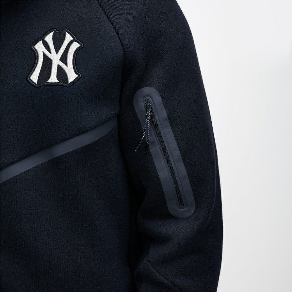 New York Yankees Nike Tech Fleece Raglan Full-Zip Windrunner Hoodie - Black - Nike Sale