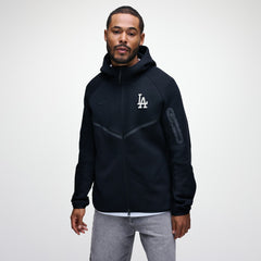 Los Angeles Dodgers Nike Tech Fleece Raglan Full-Zip Windrunner Hoodie - Black - Nike Lifestyle