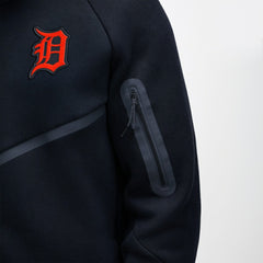 Detroit Tigers Nike Tech Fleece Raglan Full-Zip Windrunner Hoodie - Black - Nike Online