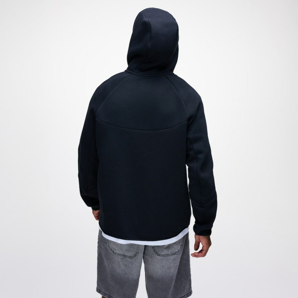 Boston Red Sox Nike Tech Fleece Raglan Full-Zip Windrunner Hoodie - Black - Nike Lifestyle