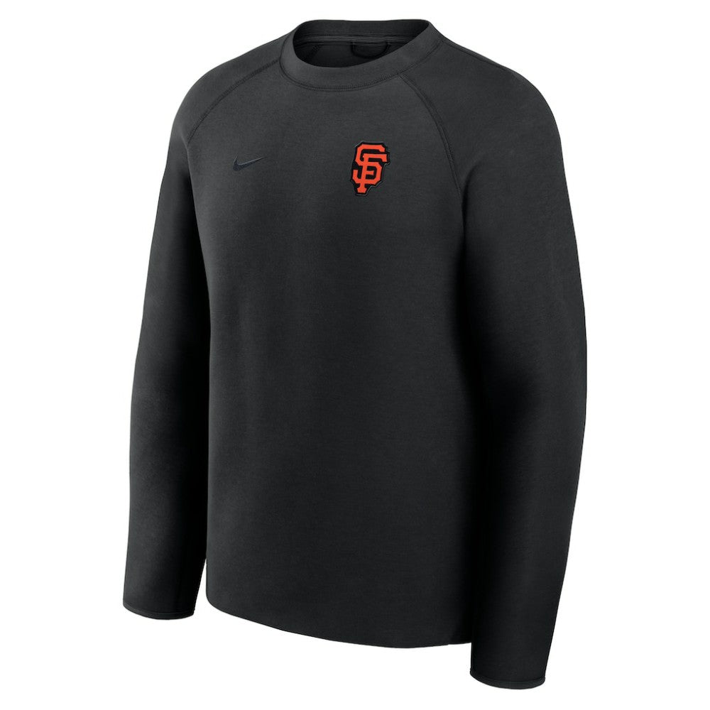San Francisco Giants Nike Tech Fleece Raglan Sweatshirt - Black - Nike Sale