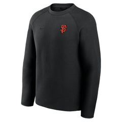 San Francisco Giants Nike Tech Fleece Raglan Sweatshirt - Black - Nike Sale