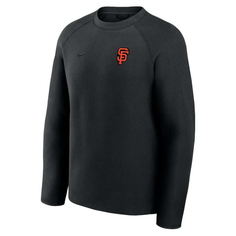 San Francisco Giants Nike Tech Fleece Raglan Sweatshirt - Black - Nike Sale