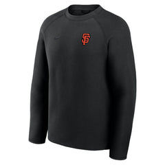 San Francisco Giants Nike Tech Fleece Raglan Sweatshirt - Black - Nike Sale